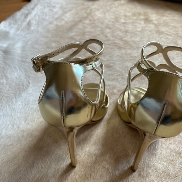 Jimmy Choo - Lance Sandals - Gold - Picture 5 of 6